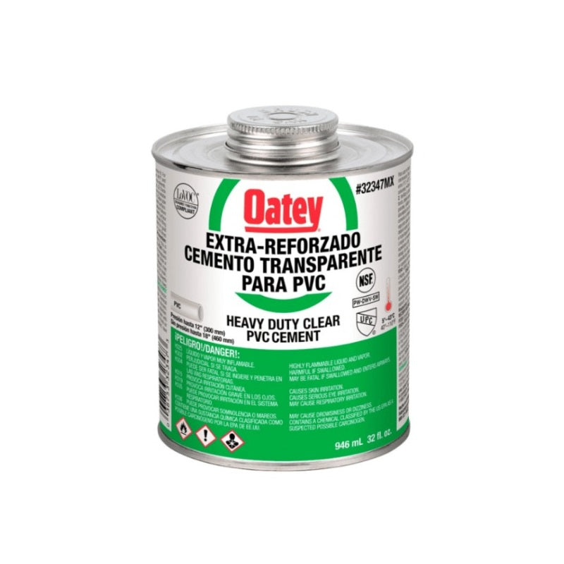 Pegamento Pvc Transparente 32Oz 946 Ml 32347Mx Oatey