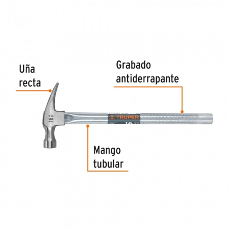 Martillo De Uña Recta Promo Mtr-16 Truper