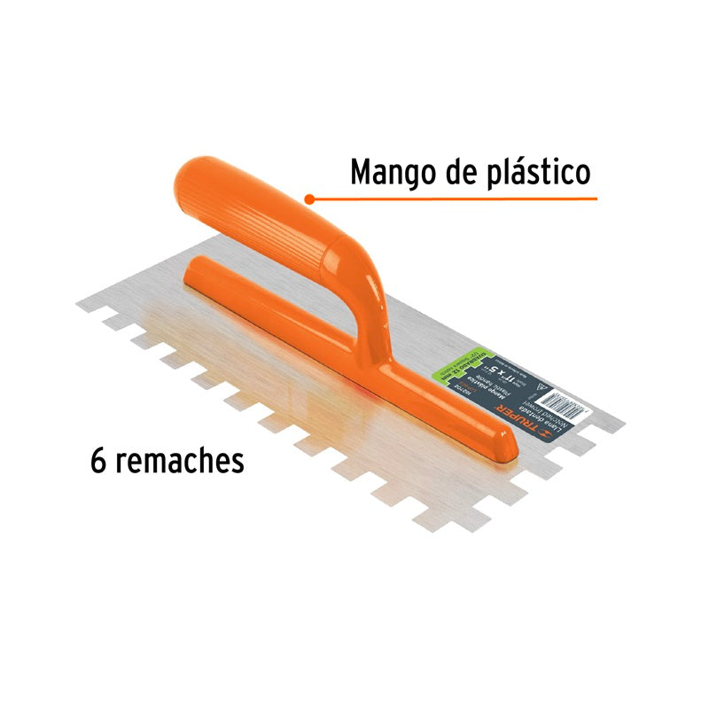 Llana M/Plastico Dentado Llp-6Cg Truper