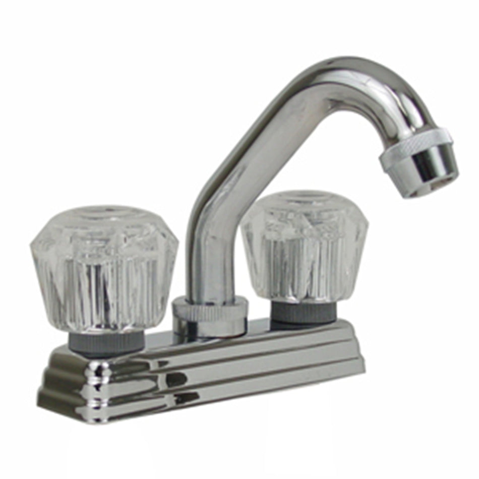 Mezcladora Para Lavabo 24-Cl Latón-Cromo Rugo
