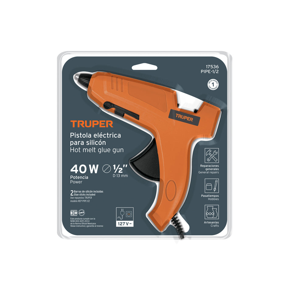Pistola Para Silicon Eléctrica Pipe-1/2 Truper