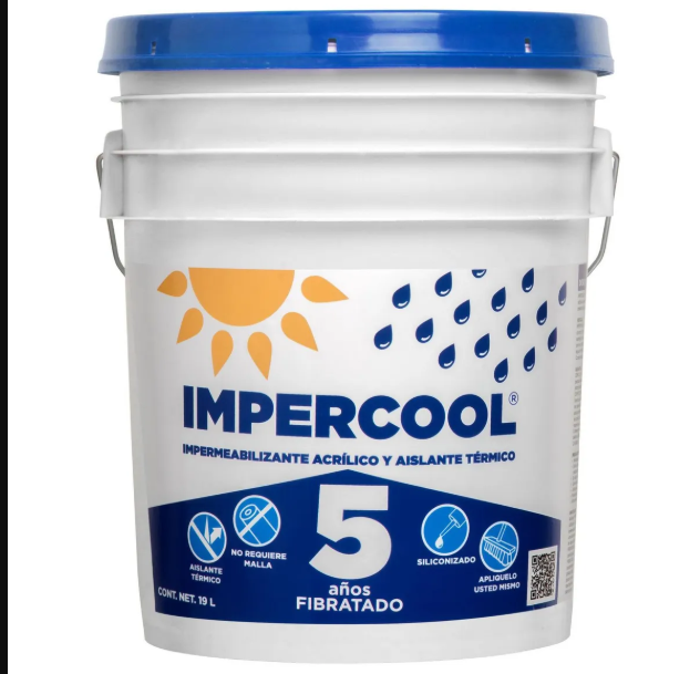 IMPERCOOL 5 AÑOS FIBRATADO CUBETA CEMIX