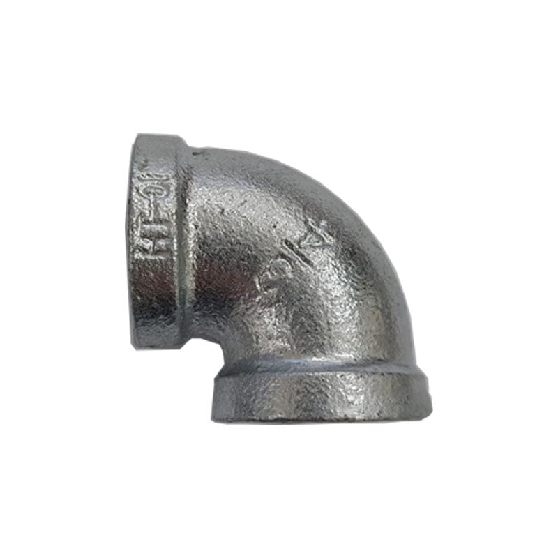 Codo de 90 reforzado 1/2" galvanizado