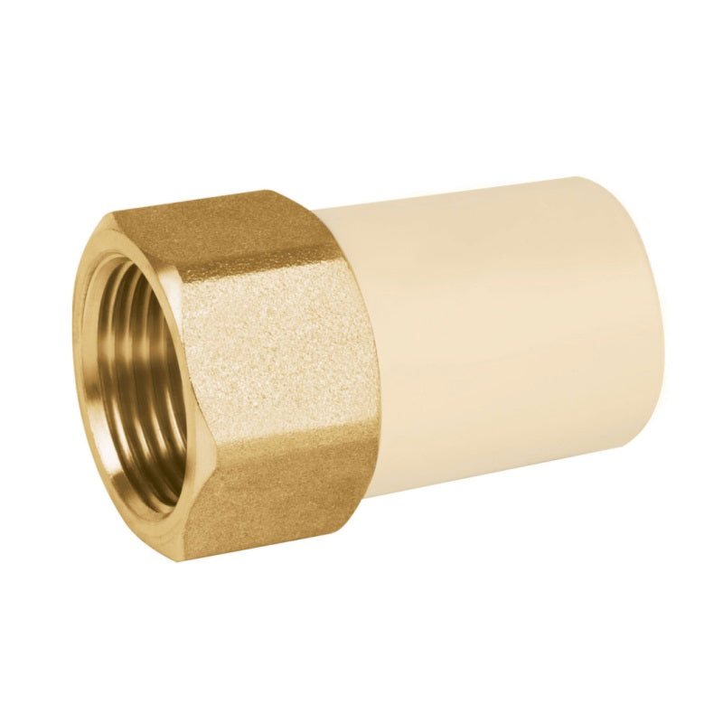 Adaptador Cpvc Hembra 1/2 Inserto D/Bronce