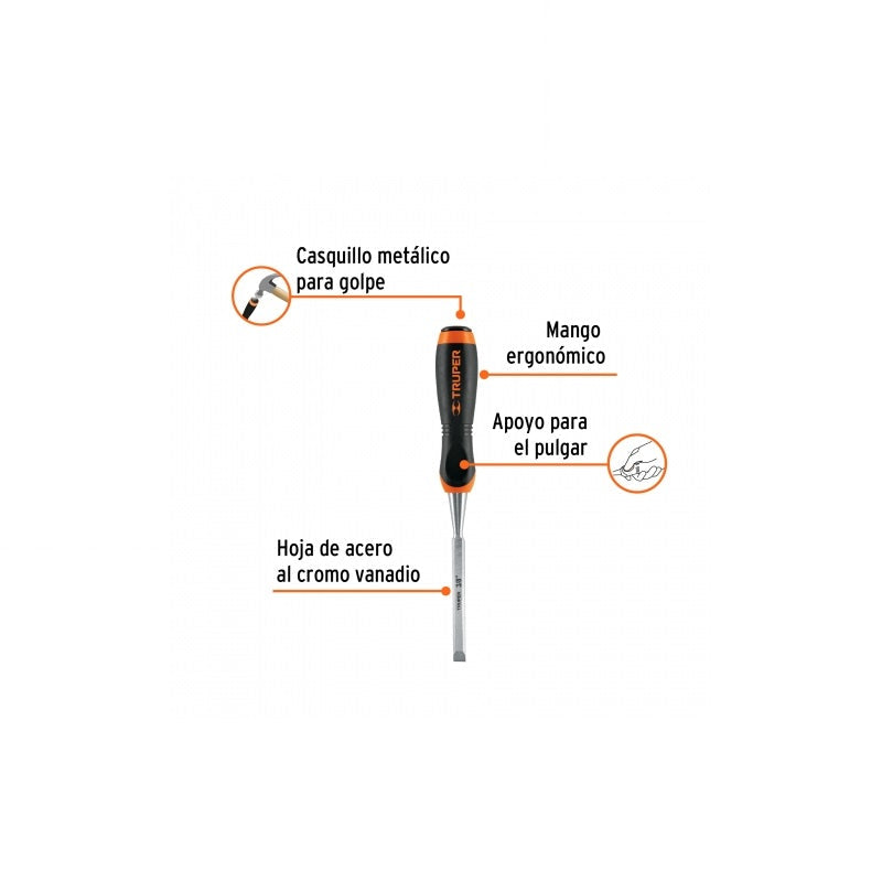 Formon Para Madera De 3/8" Ft-3/8 Truper