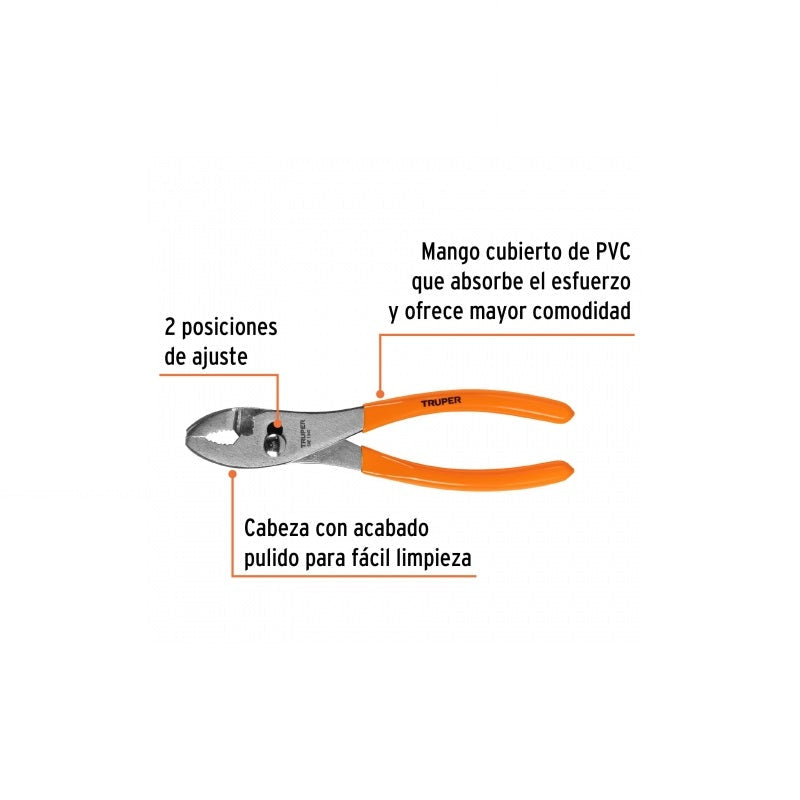 Pinza Chofer Largo 8" Pch-8 Truper