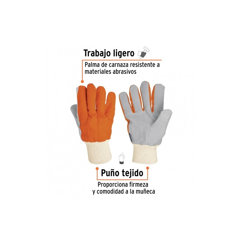 Guantes D/Carnaza Lig Y Lona Gu-265 Truper