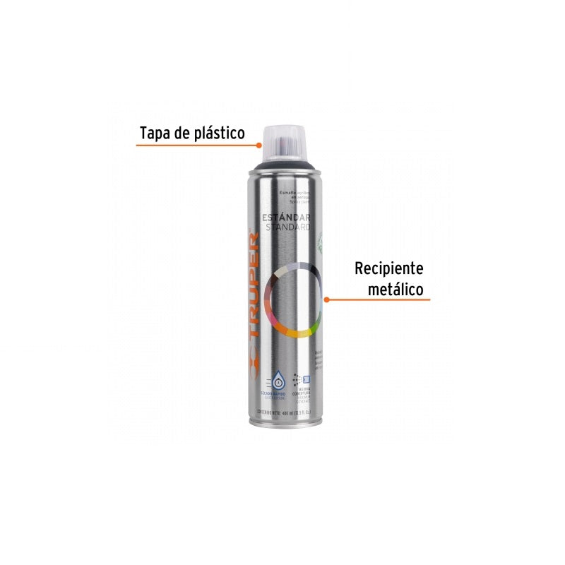 Pintura En Aerosol Gris Oscuro Pa-Go Truper
