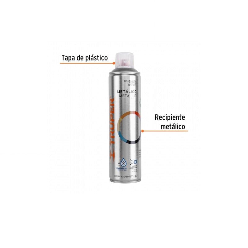 Pintura En Aerosol Plata Pam-Pl Truper