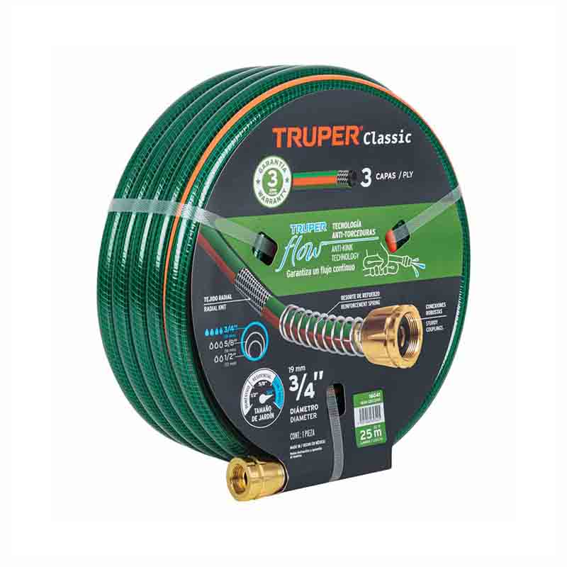 Manguera Jardin Ref. Man-25X3/4R Truper