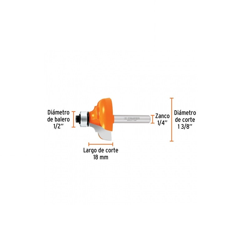 Broca Clásica Con Balero Brou-C13/8X Truper