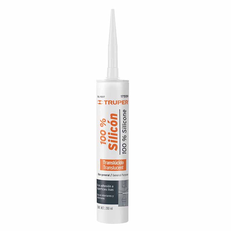 Sellador De Silicón Transparente Sil-100T Truper