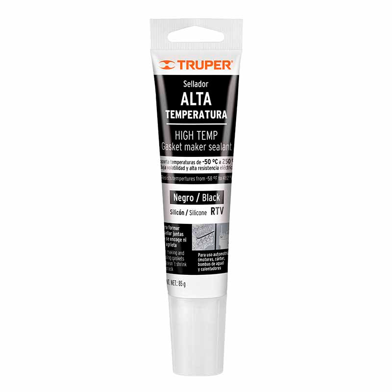 Sellador De Silicón Alta Temperatura Negro Alte-N