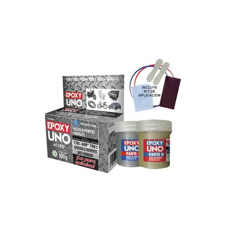 Adhesivo Epoxy Uno U.G Acero 100Grs Unoa98