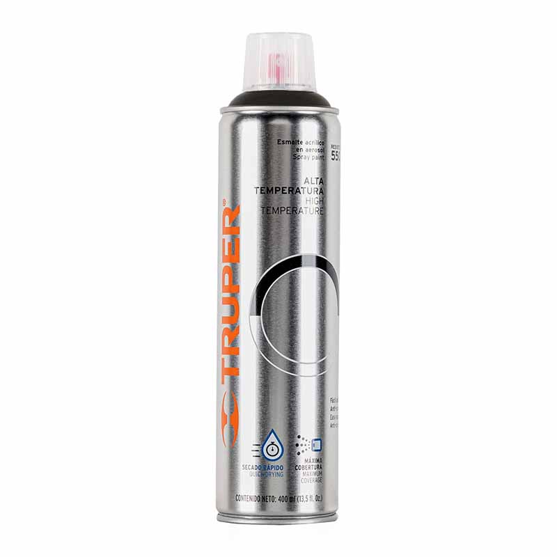 Pintura Aerosol Negro A.Temp Pa-Alte-N Truper