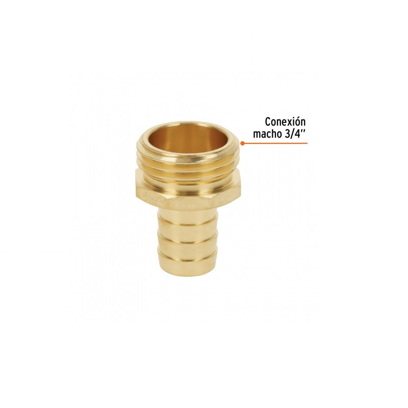 Conexión De Latón Macho 5/8" Cm-5/8B Truper