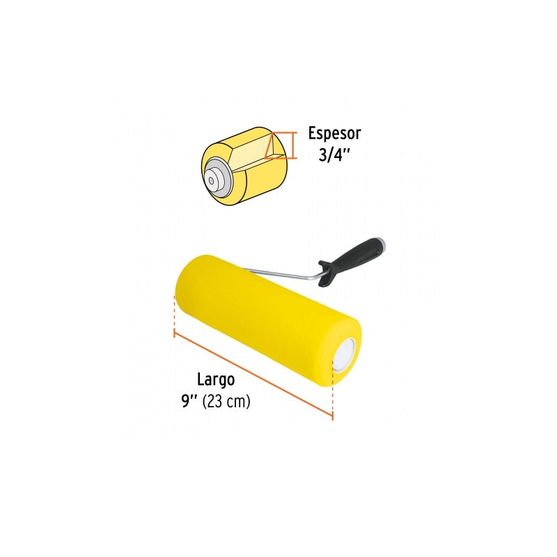 Rodillo Para Pintar 9"Esponja Ropi-920E Truper