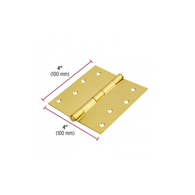 Bisagra Cuadrada 4" Bc-401Pp Latonado Hermex Caja Con 10 piezas