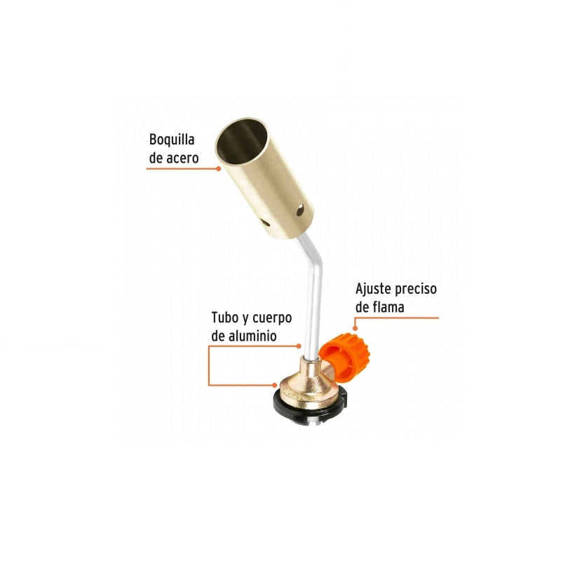 Mechero Corto Para Lata De Gas Mech-65 Truper