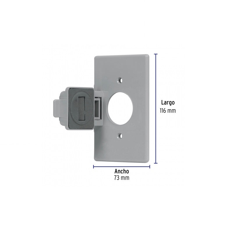 Placa Plástica Intemperie Sencilla Ppin-Ses Volteck