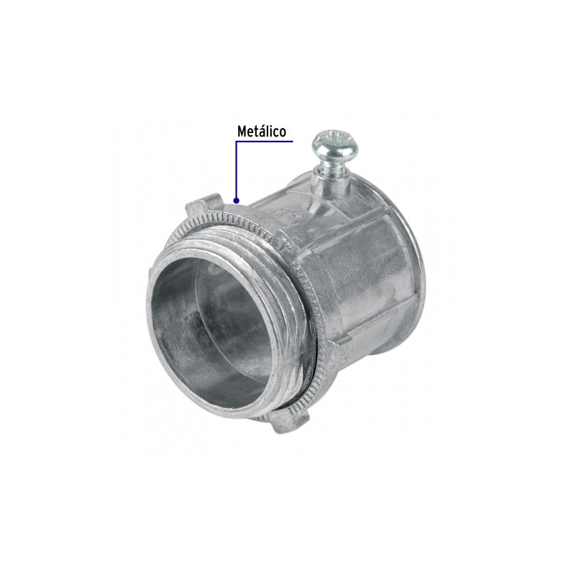Conector Pared Delgada 1" Conco-1 Volteck