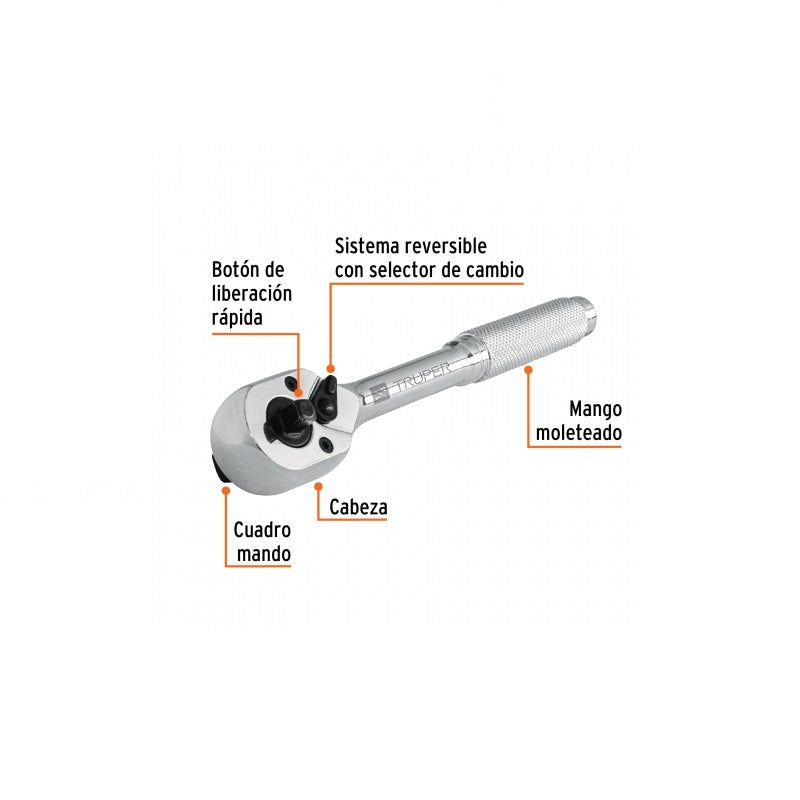 Matraca Doble Para Dado 1/4-3/8 M-1438 Truper