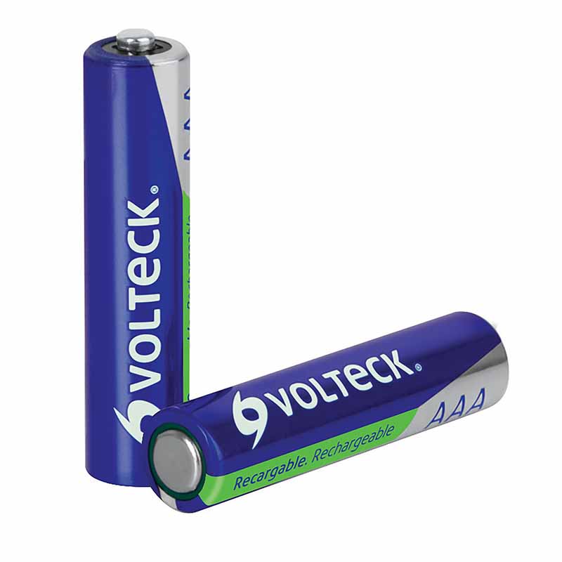 Pilas Recargable  AAA 1000Mah 2 Piezas Re-AAA Volteck