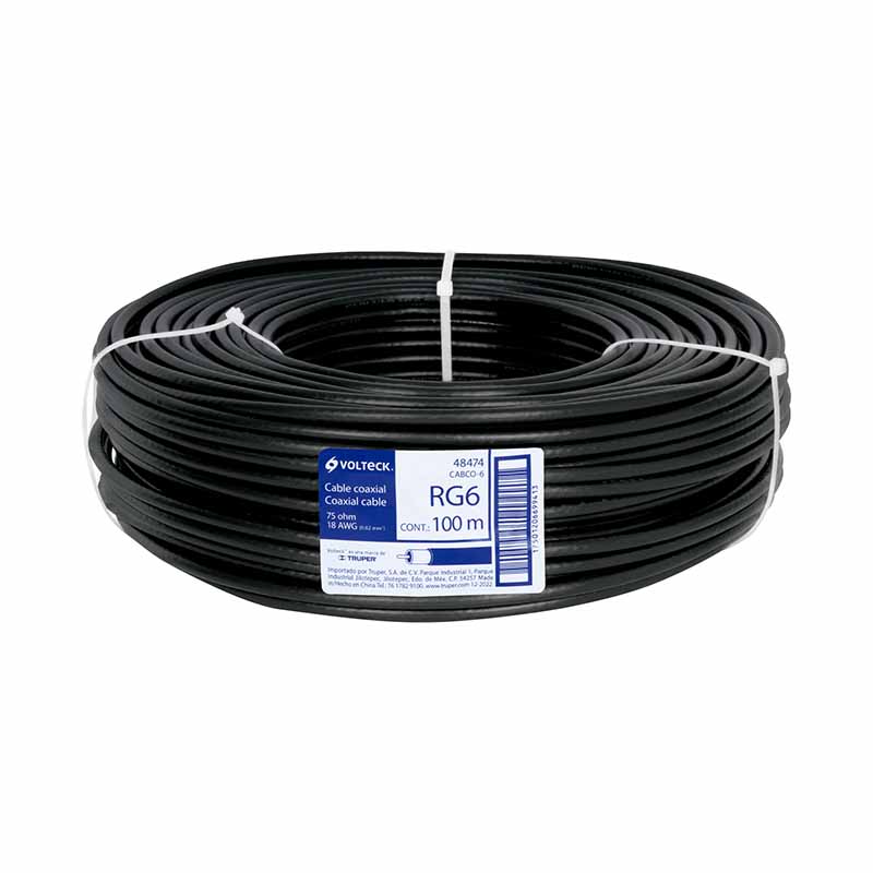 Cable Coaxial Rg6 Cabco-6 Voleck (100 mts)