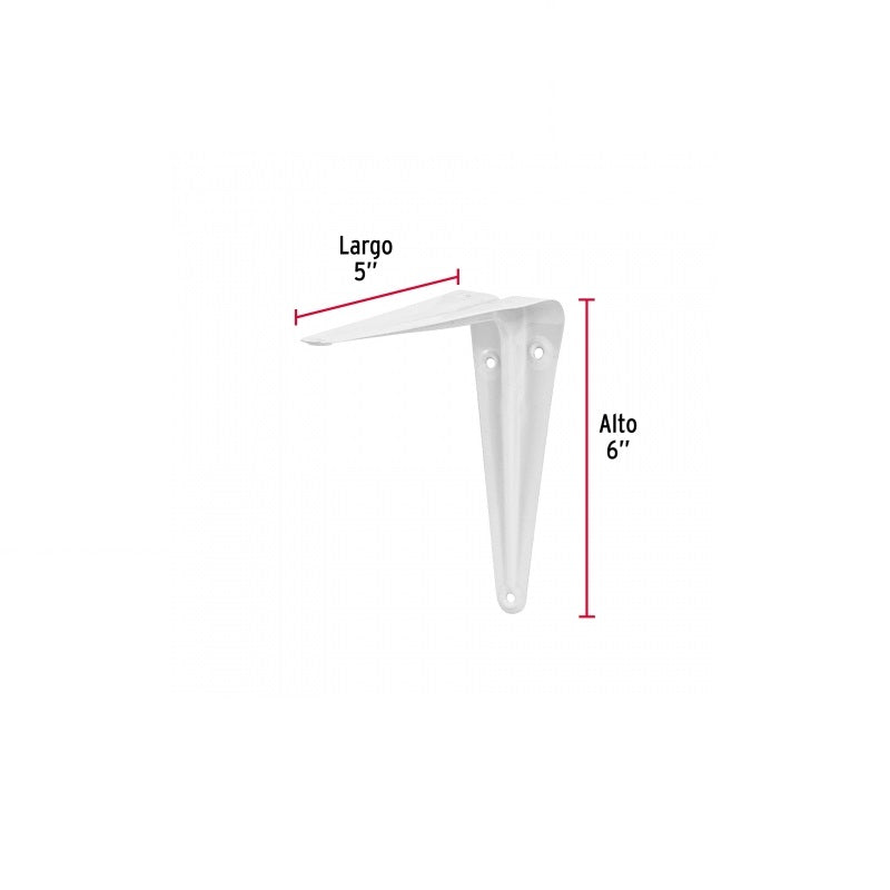 Mensula 5X6" Blanca Me-6B Fiero