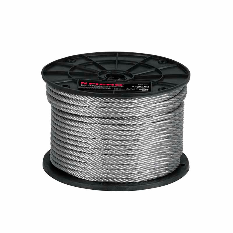 Cable Acero Flex Cab-1/4F 7X19H Fiero (Rollo de 75 mts)