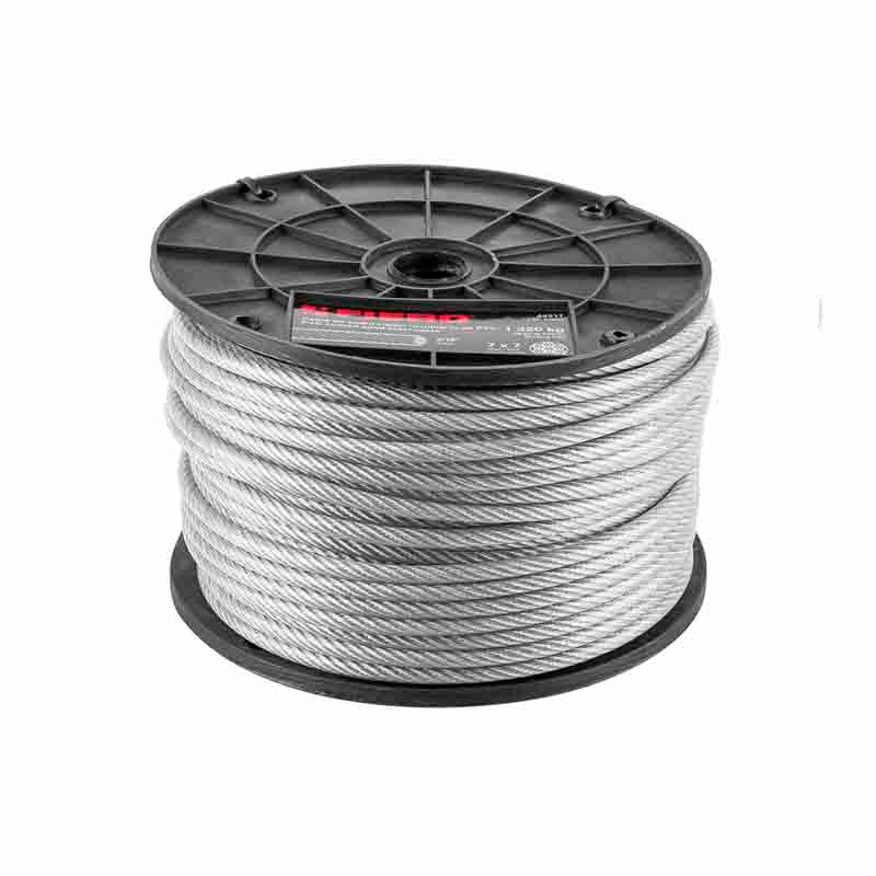 Cable Acero Rig.C/Pvc Cab-3/16Rx 7X7H Fi (Rollo de 75 mts)