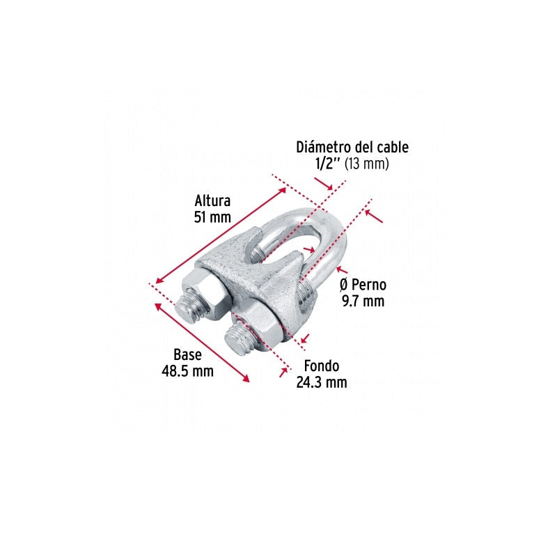 Nudo Para Cable De 1/2" Nudo-1/2 Fiero
