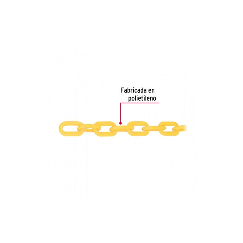 Cadena Plástico Amarilla 5Mm Capl-5M Fie (Carrete de 25 mts)