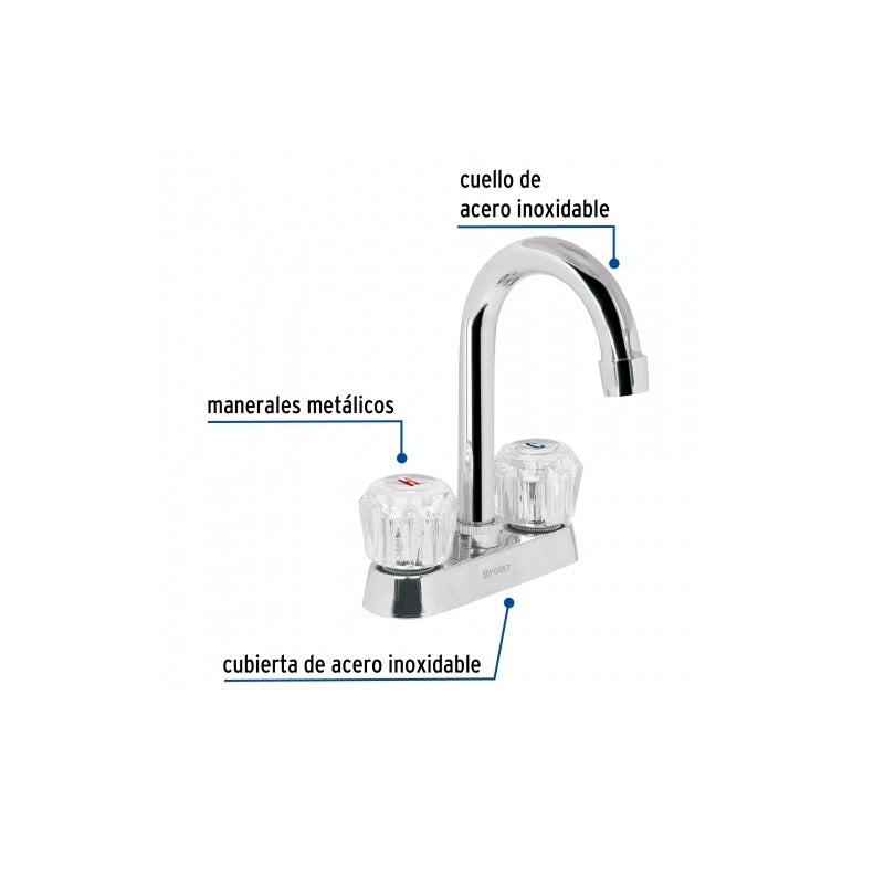Mezcladora Para Lavabo Acri. Bar M-060A Foset