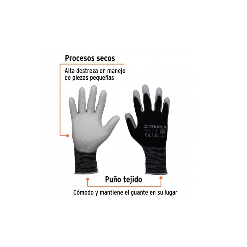 Guantes Nylon Poliuretano Gu-113/Gux-Mec-L Truper