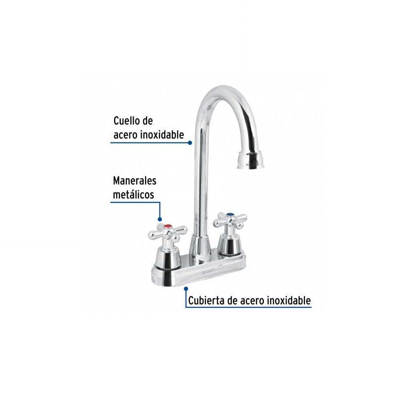 Mezcladora 4" Lavabo Bar Aqm-61 Foset