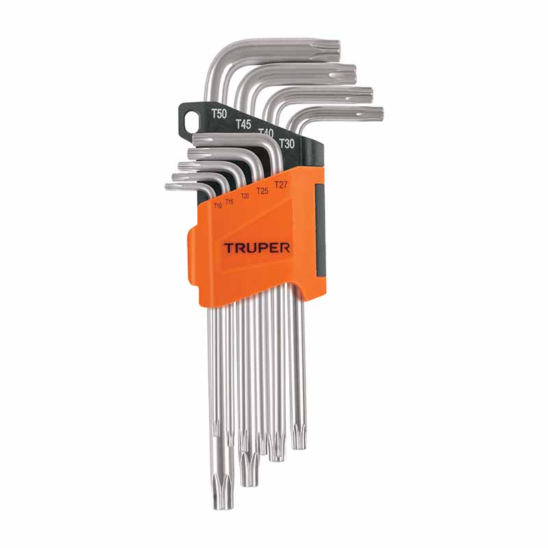 Llaves Torx 9Pzs Torx-9L Largas Truper