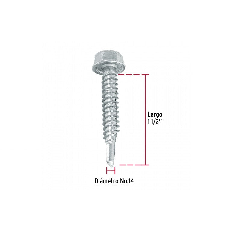 Pija Punta Broca 1-1/2" Pibr-1-1/2 Fiero 50 Piezas