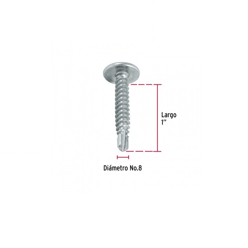 Pija Punta Broca 1" C/Cruz Pibr-1C Fiero 100 Piezas