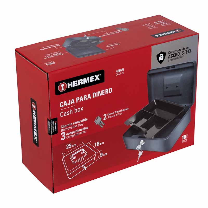 Caja De Dinero 25Cm. Cadi-25 Hermex