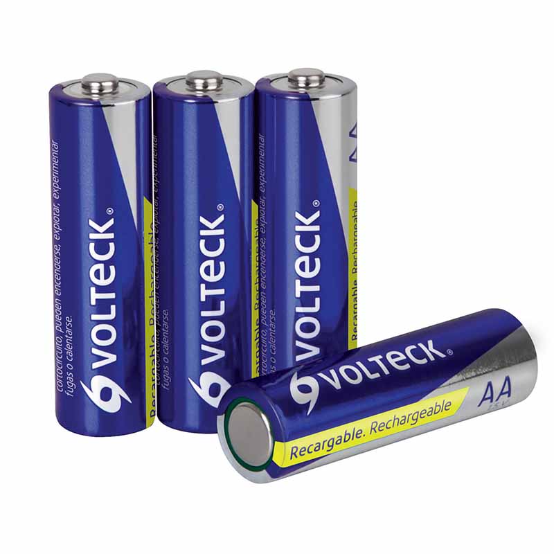 Pilas Recarg. 1,300Mah Re-Aa2 4Pzs Ug Volteck