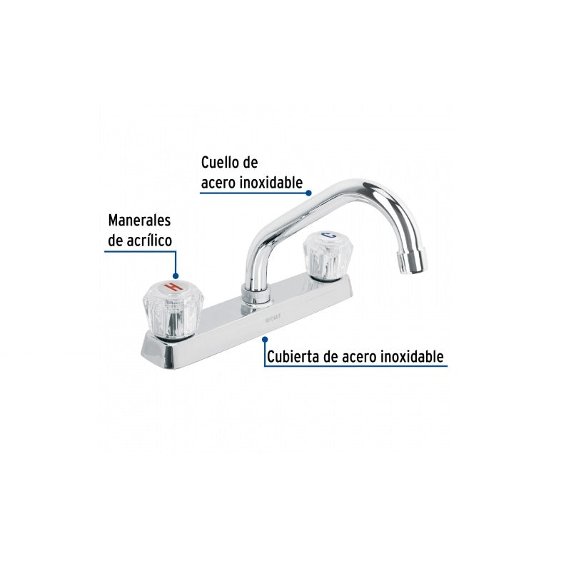 Mezcladora P/Freg 8" C/Corto F-317A Foset