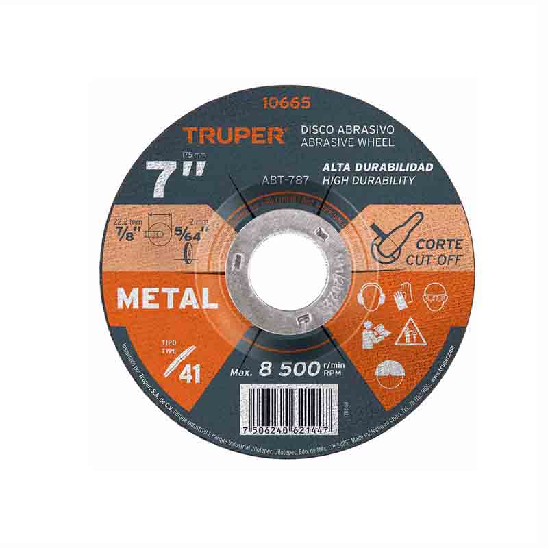 Disco Para Corte Metal 7" 2Mm Abt-787 Truper