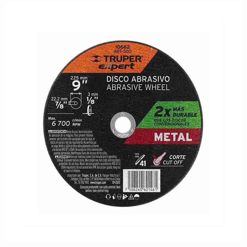 Disco Para Corte De Metal 9" Abt-500 Truper