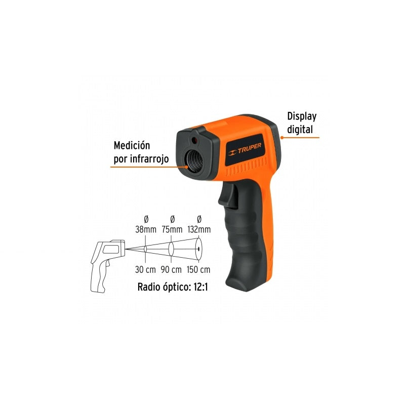 Medidor De Temp Laser Mete-500 Truper