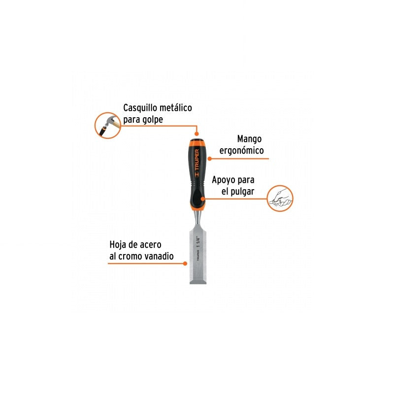 Formón Para Madera De 11/4" Ft-11/4 Truper