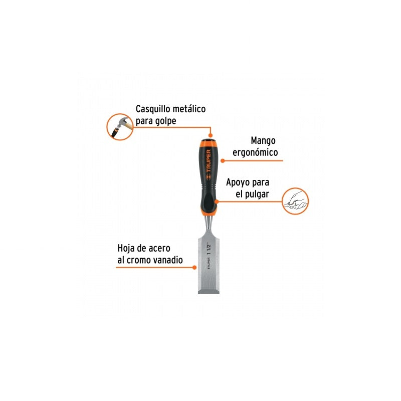 Formón Para Madera De 11/2" Ft-11/2 Truper