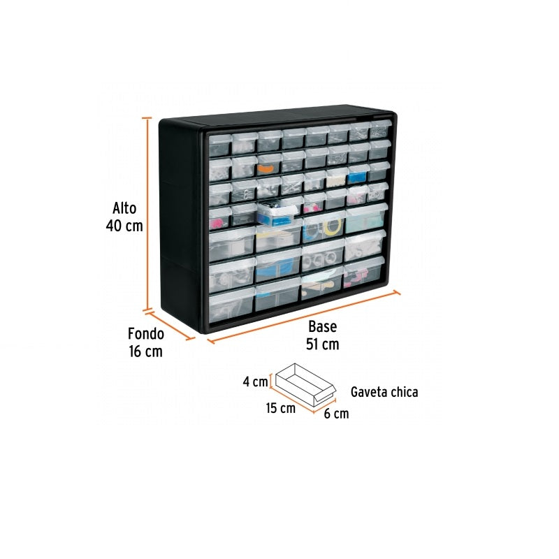 Organizador Con 64 Gavetas Org-64 Truper