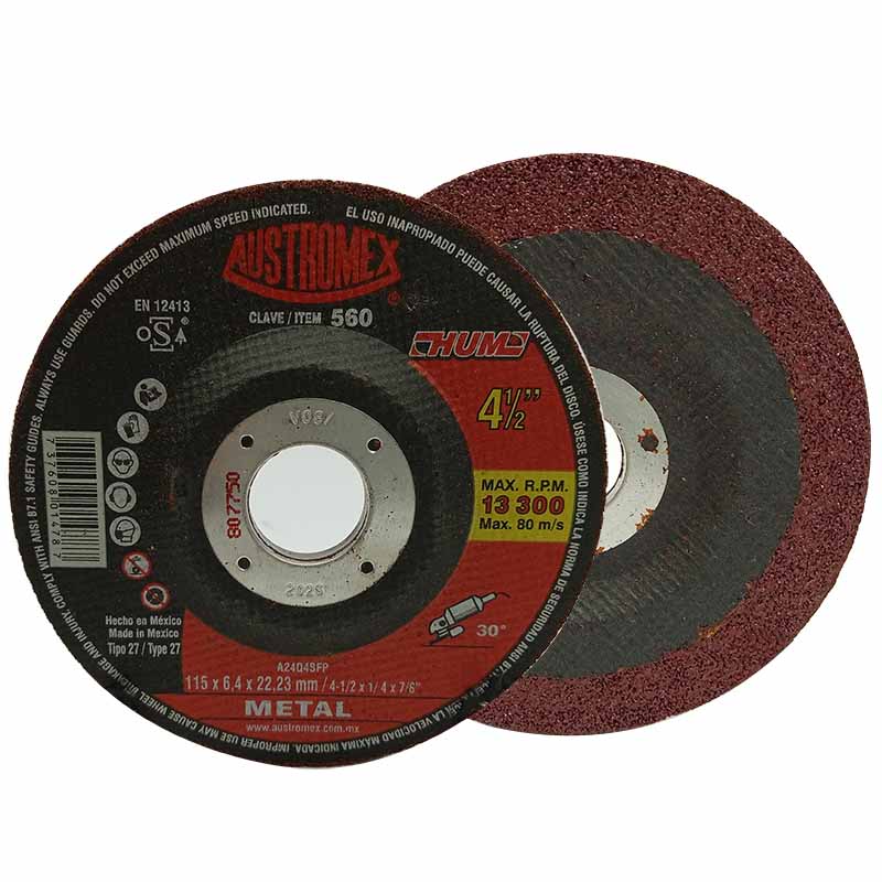 Disco Desb/Metal 41/2"X1/4 Hum 560 Austromex