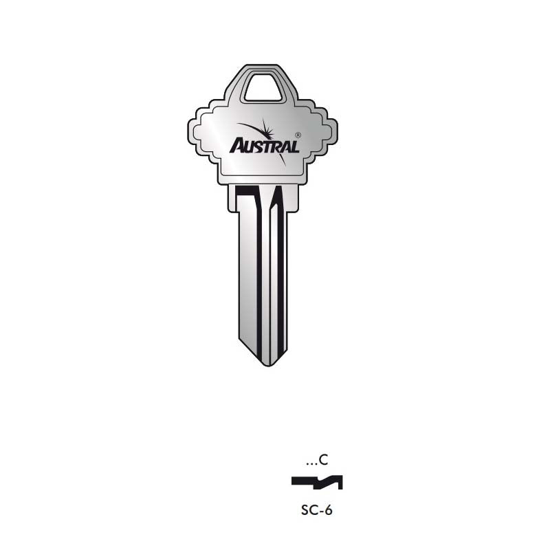 Forma Para Llave Sc-6 / 2C-6 Mx(Nq) Austral